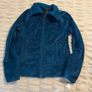 The North Face blue zip up jacket size small